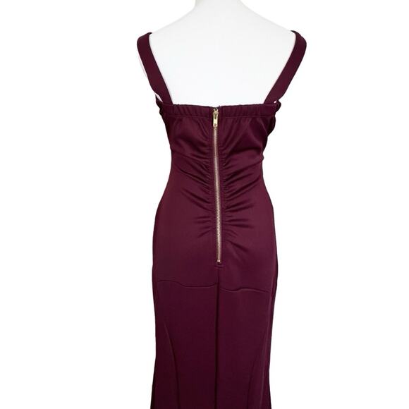 Emerald Sunday Sleeveless Evening Brides Maid Sleeveless Long Dress MEDIUM Slit - Picture 3 of 14